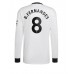 Billige Manchester United Bruno Fernandes #8 Bortetrøye 2022-23 Langermet